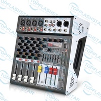 Console de mixage audio avec système de sonorisation alimenté par Bluetooth pour scène, mariage, karaoké, bar