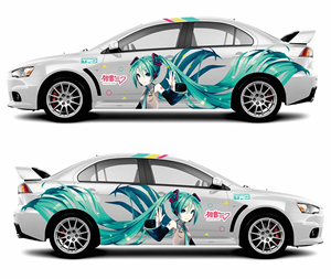 कारों के लिए कस्टम एनीमे विनाइल डिकल (glosy jdm pvc) बॉडी रैप फिल्म स्व-उपचार एंटी-खरोंच परावर्तक हटाने योग्य कार बॉडी फिल्म - Product Image 1