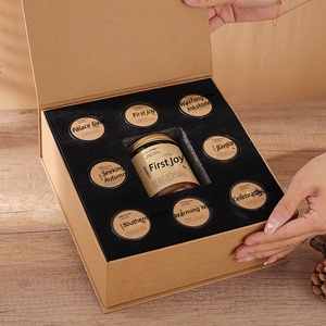 Coffret Cadeau de Bougies Aromatiques Sans Flamme en Cire de Soja, Remède Efficace, Style Chinois Vintage, avec Huiles Essentielles et Bougies Chauffe-Plat Artisanales - Product Image 4