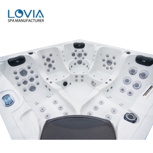 Vasca Idromassaggio da Esterno di Nuovo Design per 5 Persone, Jacuzzi Idroterapica per Esterni, Vasca da Bagno Massaggiante per Spa - Product Image 3