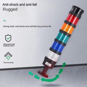 Suowei SV-QZ70 Driekleurige Machinegereedschap Signaallamp Apparatuur Waterdichte Geluids- & Lichtalarm Indicatorlampen 12V/24V/220V - Product Image 4
