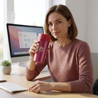 Vente en gros de tasses thermiques à double paroi en acier inoxydable avec logo personnalisé, sublimation, pour café, avec couvercle verrouillable