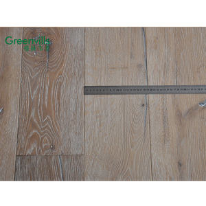 Plancher en bois de chêne gris porté machiné de couleur, joint de T & G, huile de <span class=keywords><strong>cire</strong></span> et affligé - Product Image 4