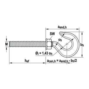 FISCHER - 507024 Crochet forgé galvanisé FIS A RH - EAN 8001132070246 ANCHORS FIXATIONS CHIMIQUES - Product Image 2