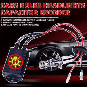H7 LED ดิจิตอลอัจฉริยะตัวถอดรหัสอัจฉริยะป้องกันการอ่านค่าคุณภาพสูงสำหรับ H1 H7 H3ไฟ LED สำหรับรถยนต์อเนกประสงค์ - Product Image 4