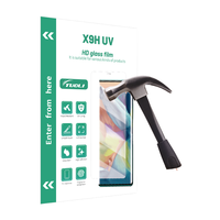 Pelindung Layar Anti Gores TuoLi Custom LOGO XPH 9H HD Clear UV Curing untuk Ponsel Layar Lengkung dengan 2.5D dan Dapat Digunakan untuk Kamera