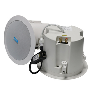 PoE Powered IP Mạng Loa Trần 30W được xây dựng trong bộ khuếch đại hỗ trợ phát lại theo lịch trình cài đặt trên trần nhà - Product Image 4