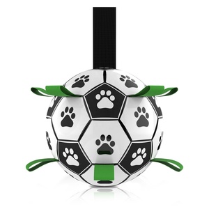 Pelotas de <span class=keywords><strong>perro</strong></span> HYRA, juguetes de fútbol con correas, regalos de cumpleaños para cachorros, juguete de agua para perros, pelotas de pastoreo duraderas para perros pequeños y medianos - Product Image 3