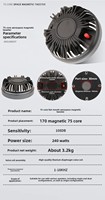 Tweeter à compression en titane Gertsound XY750-2LR, bobine vocale de 75 mm, 1 canal, 100-300 W, boîtier métallique professionnel, directement de l'usine