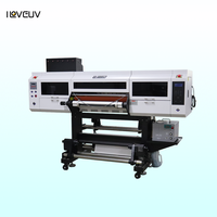 Printer UV DTF Industri 60cm untuk Printhead I3200 Otomatis Penuh Multiwarna untuk Transfer Stiker Label Kristal