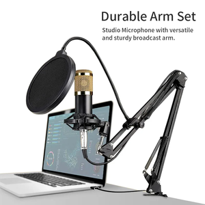 Bm 800 Chuyên Nghiệp V8s Bộ Card Âm Thanh Bm800 Mic Phòng Thu Condenser Microphone Cho Karaoke Podcast Ghi Âm Trực Tiếp Có Dây - Product Image 2