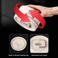 Edelstahl Thermische Lunchbox Tragbar Mehrschichtig Versiegelt Mikrowellengeeignet 304 Edelstahl >3 Ebenen mit Deckel für Büroangestellte
