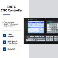 Contrôleur de tour CNC 3 axes 980TC économique, contrôleur de tour CNC complet pour la rétrofit de tour CNC