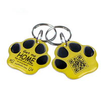 Hot Sale Anpassbarer Druck Qr-Code RFID-Epoxid karte NTG213 Epoxy-NFC-Haustier anhänger mit NFC-Chip für Haustier halsband