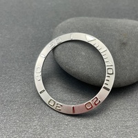 Insert de lunette inclinée en acier inoxydable 316L, taille intérieure 38 mm, 30,6 mm, numéro gravé, compatible avec les montres SKX007