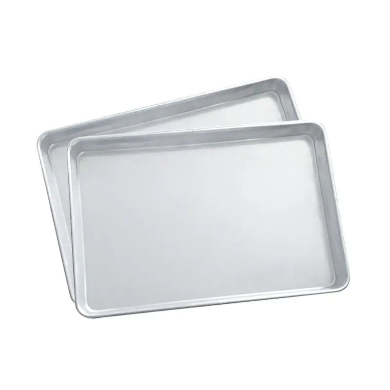 Listo para enviar, hoja de aluminio de tamaño medio, bandeja para hornear Pizza, bandeja para horno, bandeja para pan, moldes para hornear pasteles