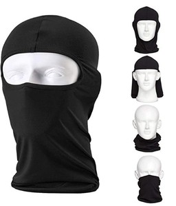 Haute qualité hommes Baclava visage respirant couleur unie <span class=keywords><strong>casque</strong></span> <span class=keywords><strong>de</strong></span> <span class=keywords><strong>moto</strong></span> noir <span class=keywords><strong>masque</strong></span> <span class=keywords><strong>de</strong></span> Ski impression propre Logo cagoule personnalisée - Product Image 4