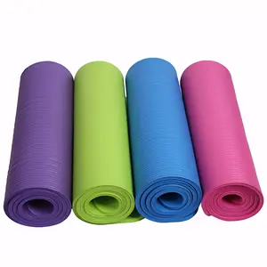 10mm Extra grueso 183*61cm hombres mujeres Fitness inodoro antideslizante NBR Yoga Mat