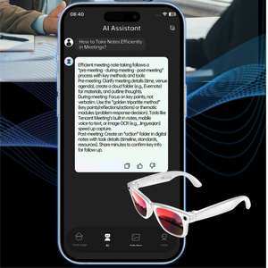 Gafas Inteligentes W610 con IA y Bluetooth, Cámara 4K HD con Luz Azul de 270 mAh, Gafas con Cámara Antivibración de 800W, Cancelación de Ruido con Micrófono Dual - Product Image 6