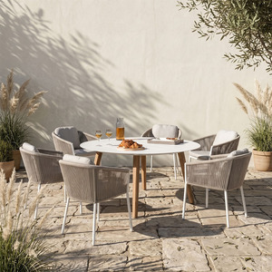 Conjunto <span class=keywords><strong>de</strong></span> Muebles <span class=keywords><strong>de</strong></span> Jardín para Balcón, Modernos, Impermeables, Tejidos con Cuerda - Product Image 3