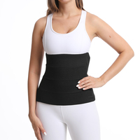 Ceinture de soutien post-partum en coton noir, personnalisable, respirante et légère pour femmes, vente en gros, OEM