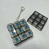 Nouveau capuchon de clavier à neuf touches, jouet de décompression, pendentif porte-clés, jouet lumineux à pression, multifonctionnel, vente en gros DIY
