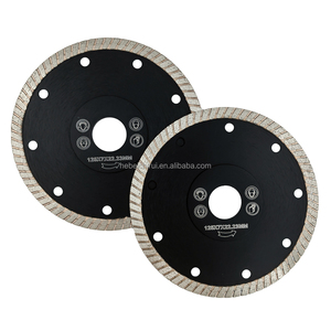 Lame de <span class=keywords><strong>scie</strong></span> à rainurer diamantée pour carreaux de céramique et marbre Meilleur segment turbo sec de 5 pouces à jante continue - Product Image 4