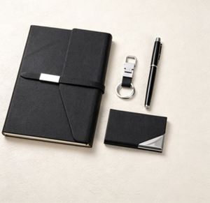 Promotional Corporate Gift <b>Sets</b> Pen Key Chain Card Holder <b>Notebook</b> Gift <b>Set</b> A5 Business Office Diary With Pen Key Ring - Product Image 4