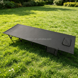 Lit <span class=keywords><strong>de</strong></span> camping portable pour une personne, très vendu, avec <span class=keywords><strong>sac</strong></span> <span class=keywords><strong>de</strong></span> rangement, cadre métallique confortable, lit pliant d'extérieur - Product Image 1