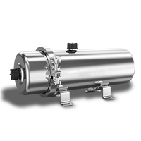 Système de filtration d'eau à membrane d'ultrafiltration PVDF 0,01 micron en acier inoxydable, filtre UF PVDF lavable pour toute la maison