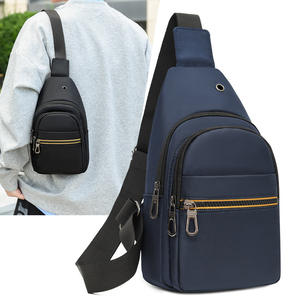 Sac <span class=keywords><strong>de</strong></span> <span class=keywords><strong>poitrine</strong></span> pour homme <span class=keywords><strong>de</strong></span> loisirs en plein air, nouveau sac <span class=keywords><strong>de</strong></span> sport multifonctionnel à fermeture éclair, grande capacité, simple, à bandoulière unique, pour le cyclisme - Product Image 4