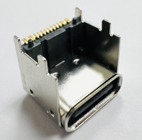 Support d'achat unique et personnalisable : Prise femelle USB Type C 16 broches, 4 pieds, surélevée horizontalement, 5,9 mm, alimentation 3A 5V, PCB