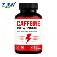 Capsules de caféine OEM, complément énergétique avec caféine, ginseng et vitamine B12 pour stimuler l'énergie, la concentration et les performances