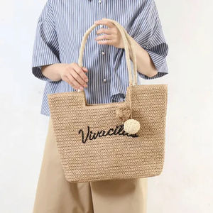 Sac fourre-tout en toile de coton tissé à une épaule, grand, doux, cadeau pour femme, logo personnalisé, sac à main pour femme, sac fourre-tout de grande capacité - Product Image 2