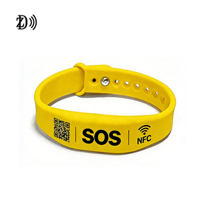 ZD # สายรัดข้อมือซิลิโคน NFC แบบกำหนดเองได้ 16 แบบ พร้อม QR Code สำหรับบัตรประจำตัวทางการแพทย์ NTAG213 สำหรับผู้ใหญ่และเด็ก - Product Image 6