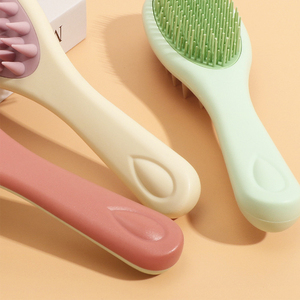 Thiết Kế Mới Hai Mặt Dầu Gội Massager Silicone Detangling Tóc Bàn Chải Tóc Mịn Massage Da Đầu Bàn Chải - Product Image 5