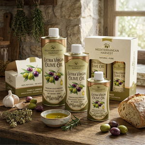 Lattine in Metallo per <span class=keywords><strong>Olio</strong></span> d'Oliva da 250ml e 360ml, Personalizzabili con Stampa, per <span class=keywords><strong>Olio</strong></span> Extra Vergine - Product Image 1