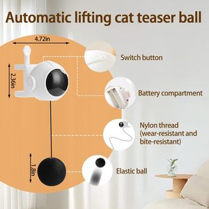 Automatic Irregular <b>Bounce</b> YoYo <b>Ball</b> Multi-function Electric Pet Cat Fishing Toys - Product Image 3