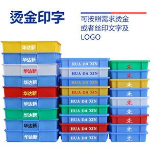 Bac de rangement en plastique rectangulaire bleu sans couvercle, emballage général, conteneur alimentaire, plusieurs tailles - Product Image 2