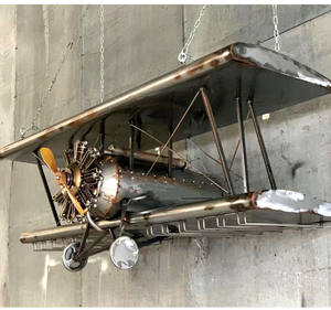 Portabicchieri da Vino Vintage Stile Industriale, Rastrelliera Capovolta per Calici, Decorazioni Creative a Forma di Aeroplano per <span class=keywords><strong>Bar</strong></span> e Ristoranti - Product Image 5