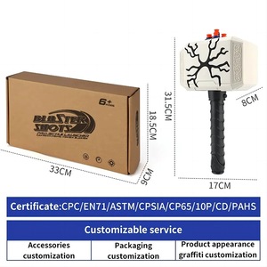 Cowrie <span class=keywords><strong>P</strong></span>-074 ABS plastik lembut peluru palu Dart Blaster menyala elektronik untuk 50-100fps kecepatan untuk luar menembak menyenangkan - Product Image 4