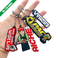 Porte-clés Personnalisés en PVC Souple 2D/3D, en Caoutchouc ou Silicone, avec Logo