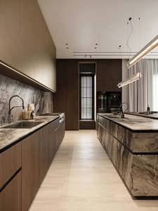 Gabinete de cocina moderno, muebles, armarios funcionales que ofrecen un diseño claro, estructura duradera para el hogar, gabinete de cocina - Product Image 4