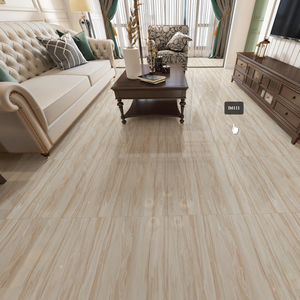 Entrega Rápida, Baldosas de Parqué de Madera de Alto Brillo de 600X600mm en China, Baldosas con Patrón de Madera Beige para Salas de Exposiciones - Product Image 4
