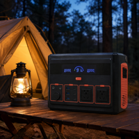 Générateur solaire portable de camping en plein air Lezet 1200W, station d'alimentation LiFePO4 à longue durée de vie