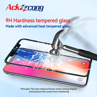 Penggantian Layar LCD Ackzcong, Kaca Depan OCA untuk iPhone X XS 11 12 13 Mini 14 Plus 15 Pro Max 16 Pro 17 Air, Penggantian Part
