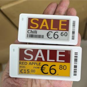 Étiquettes de rayon électroniques Teejoin 2,6 pouces, 4 couleurs, affichage numérique sans fil, fabricant d'étiquettes de rayon numériques pour supermarchés - Product Image 1