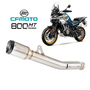 800mt Motorcycle System Exhaust For CF Moto 800MT CF800-5A Motorcycle Modified Exhaust Pipe Muffler Escape