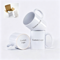 Mug de sublimation 11 oz, mug personnalisé, tasse vierge pour transfert thermique, cadeau souvenir d'entreprise