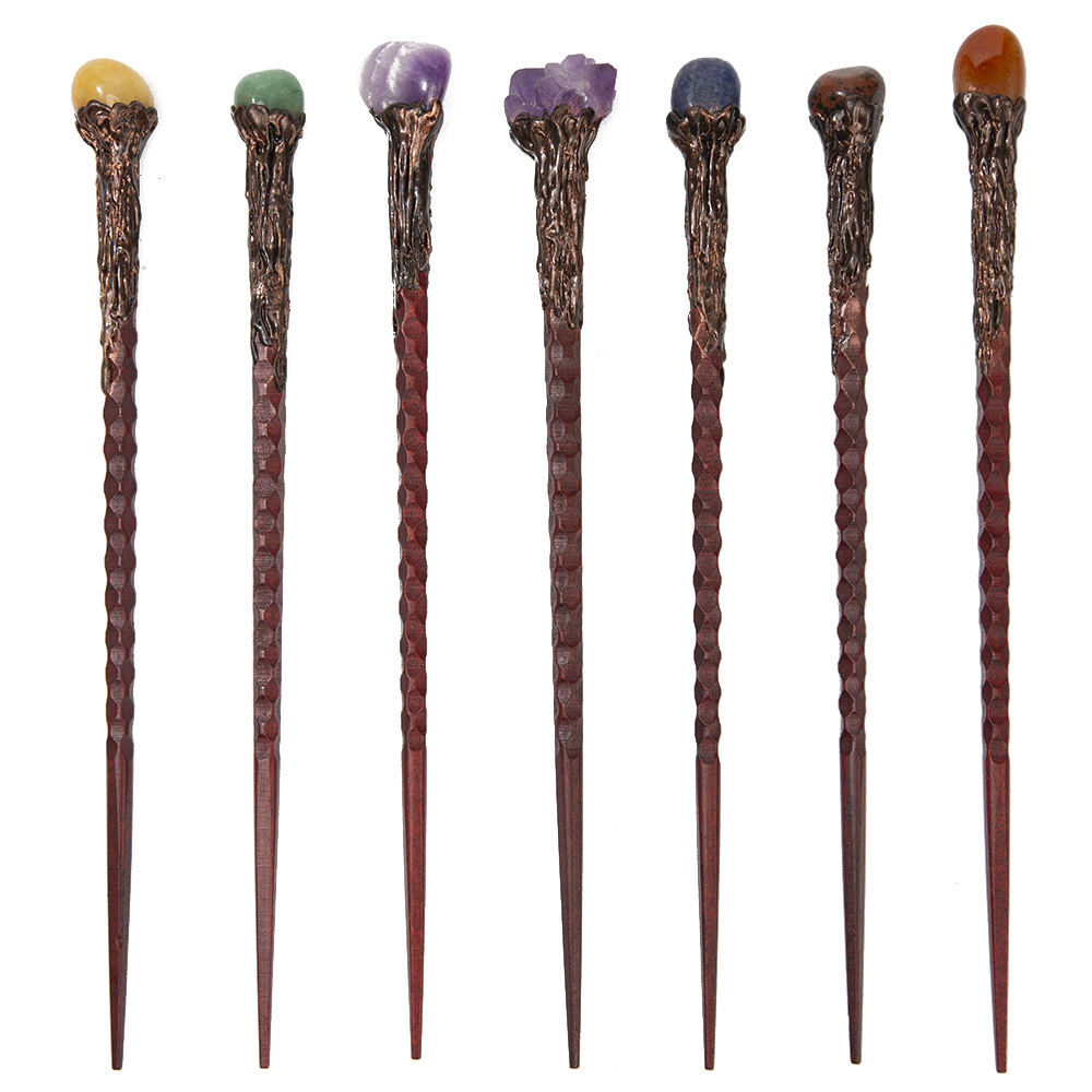 Fine Handcrafted Crystal Witch Wand Fairy Stick Wizard Wand Gemstone  Cosplay Magics Wand Scepter for Witches Halloween Gift, image size:1000x1000